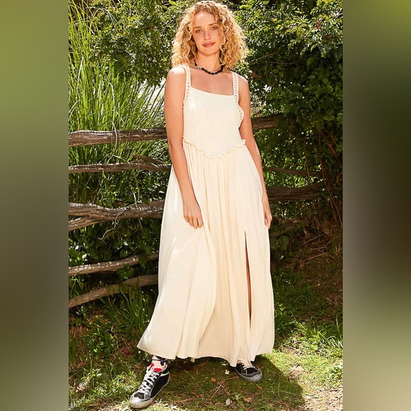 #166 CLOSEOUT FIRM 🌸New! Pol Goddess Maxi Dress with Embellished Straps - Picture 1 of 3